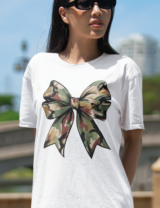 Army Print Bow - DTF Transfer