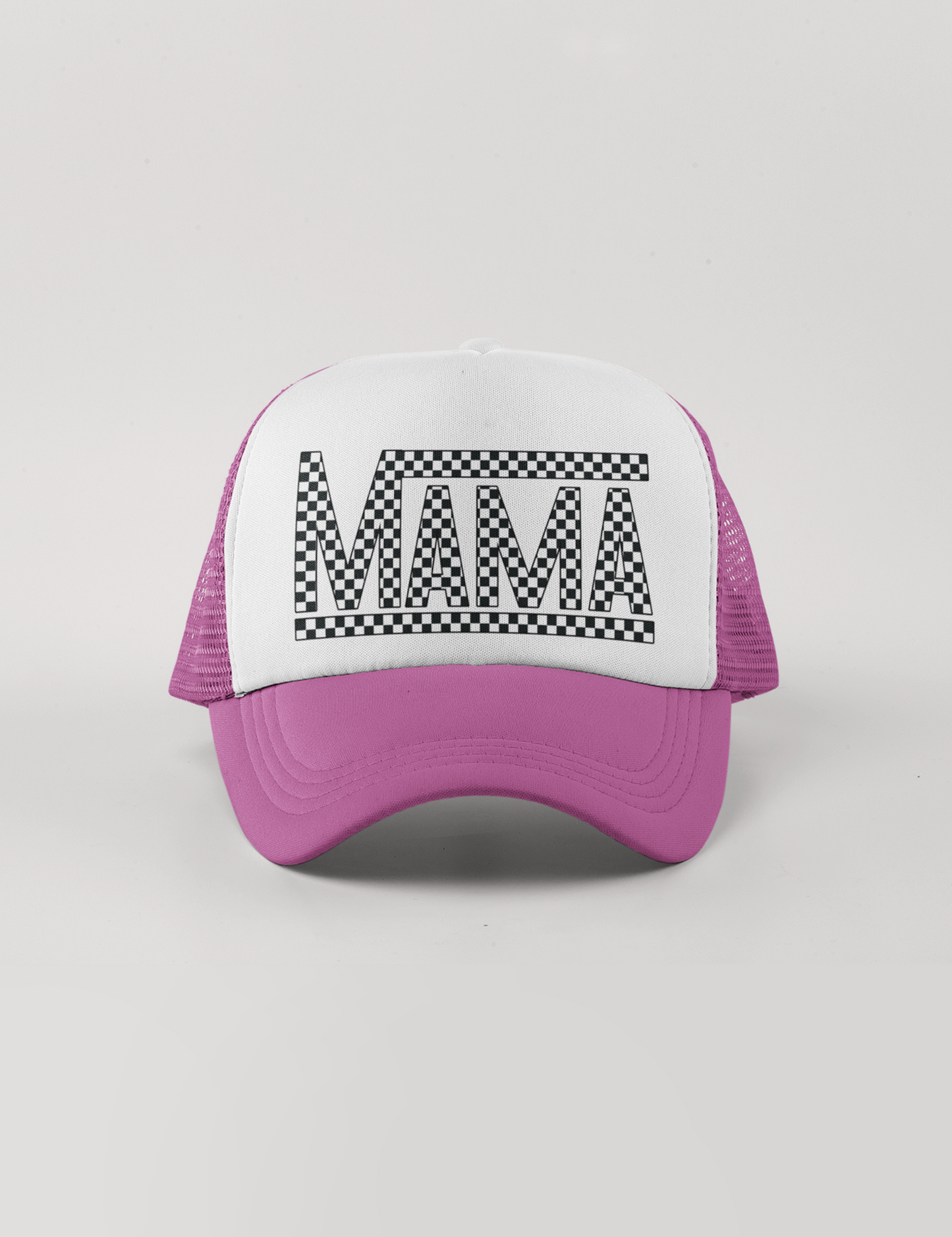 Black & White Checkered Mama - DTF Transfer