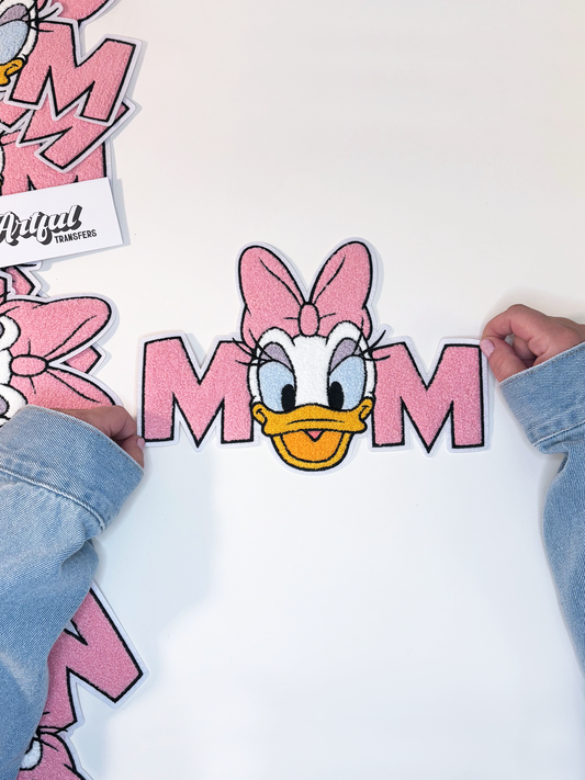 Daisy MOM - Chenille Patch with Embroidery Details