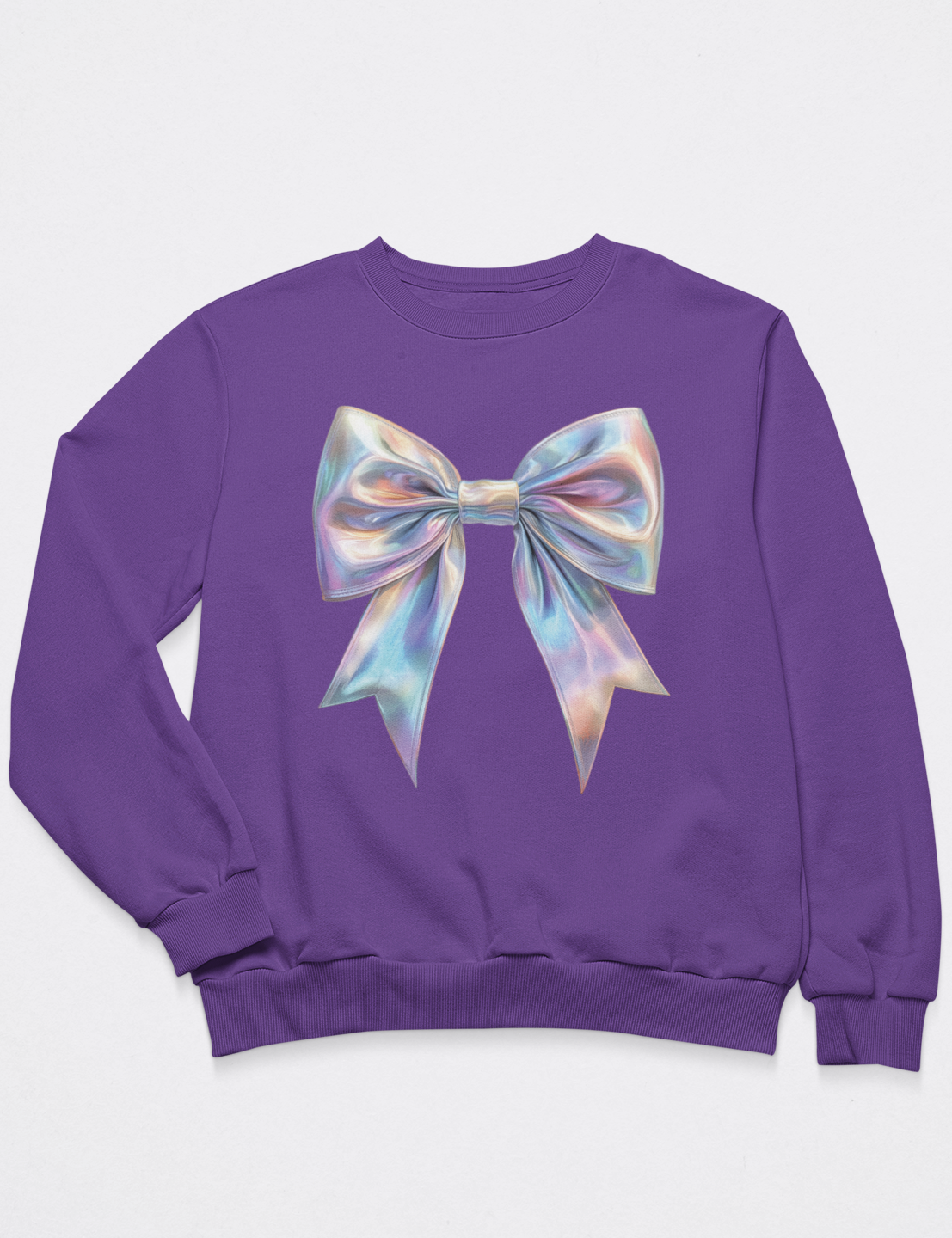 Iridescent Faux Latex Bow - DTF Transfer