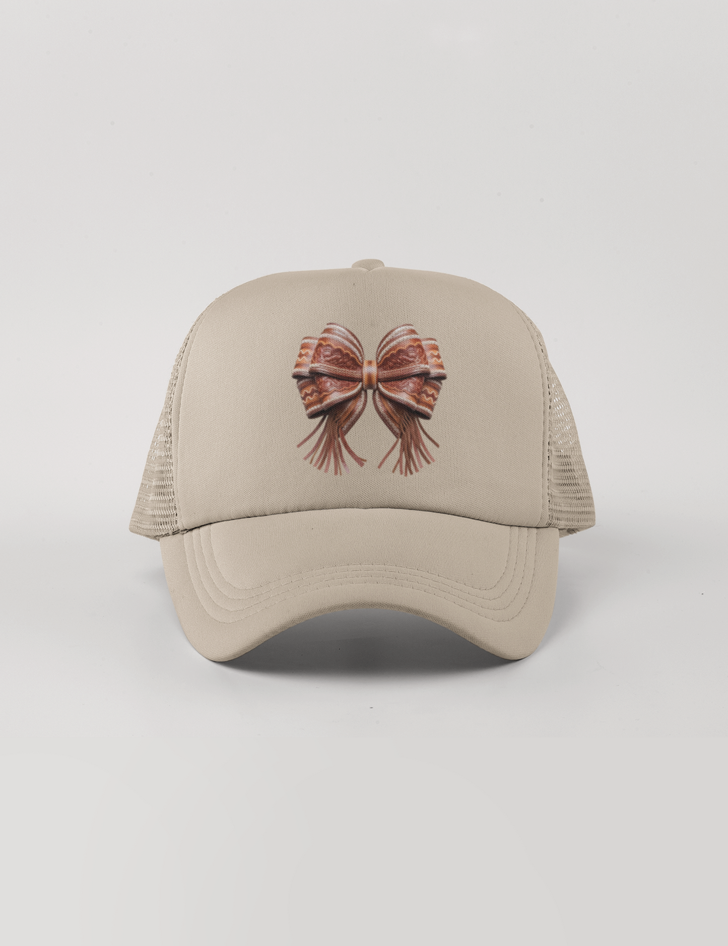 Faux Leatherwork Bow - DTF Transfer