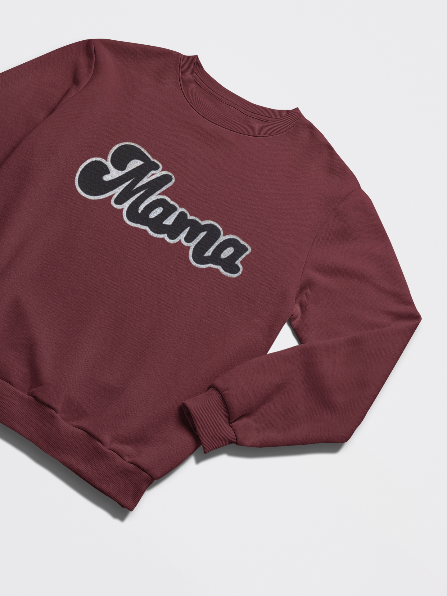 Mama in Black & Silver - Chenille Patch