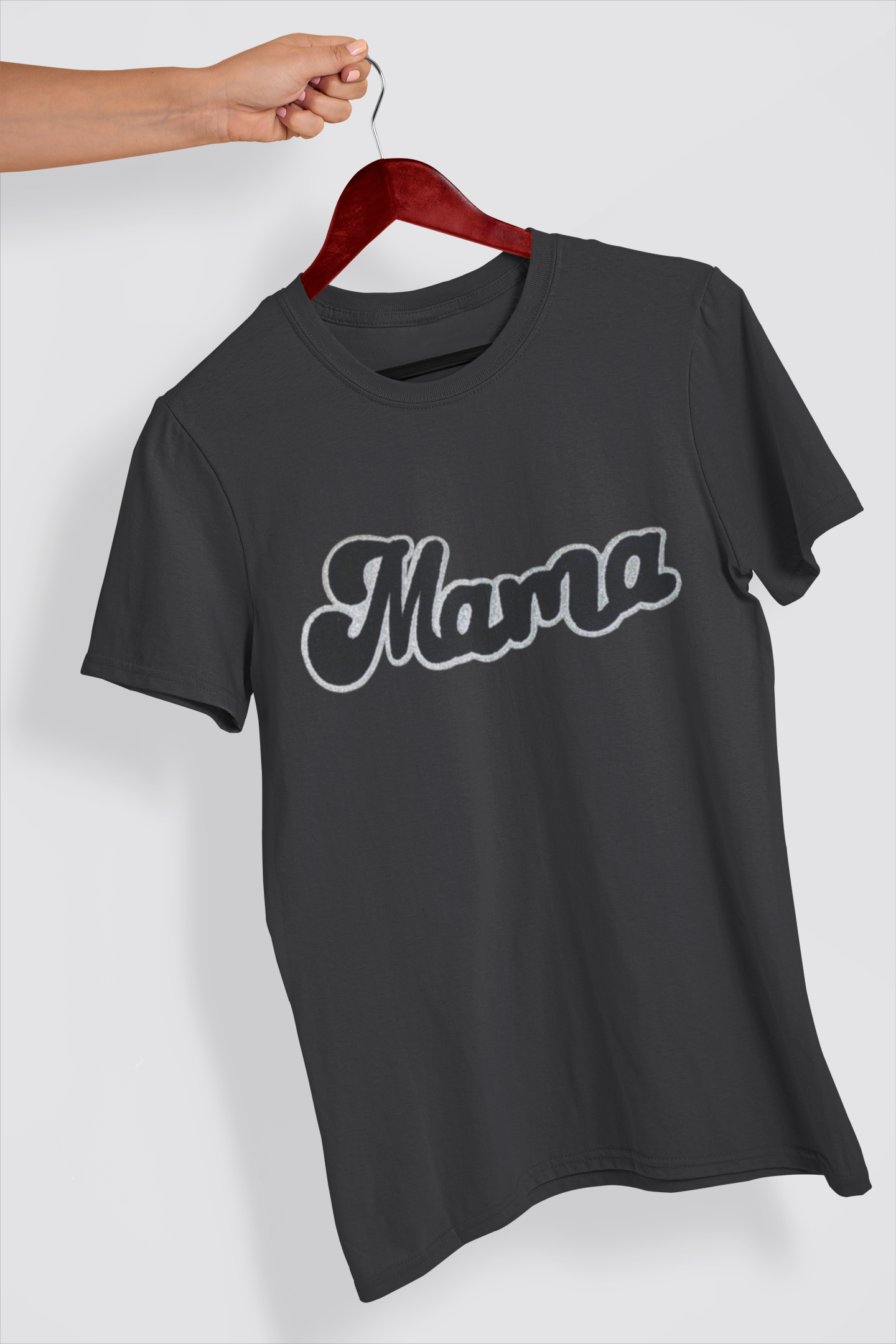 Mama in Black & Silver - Chenille Patch
