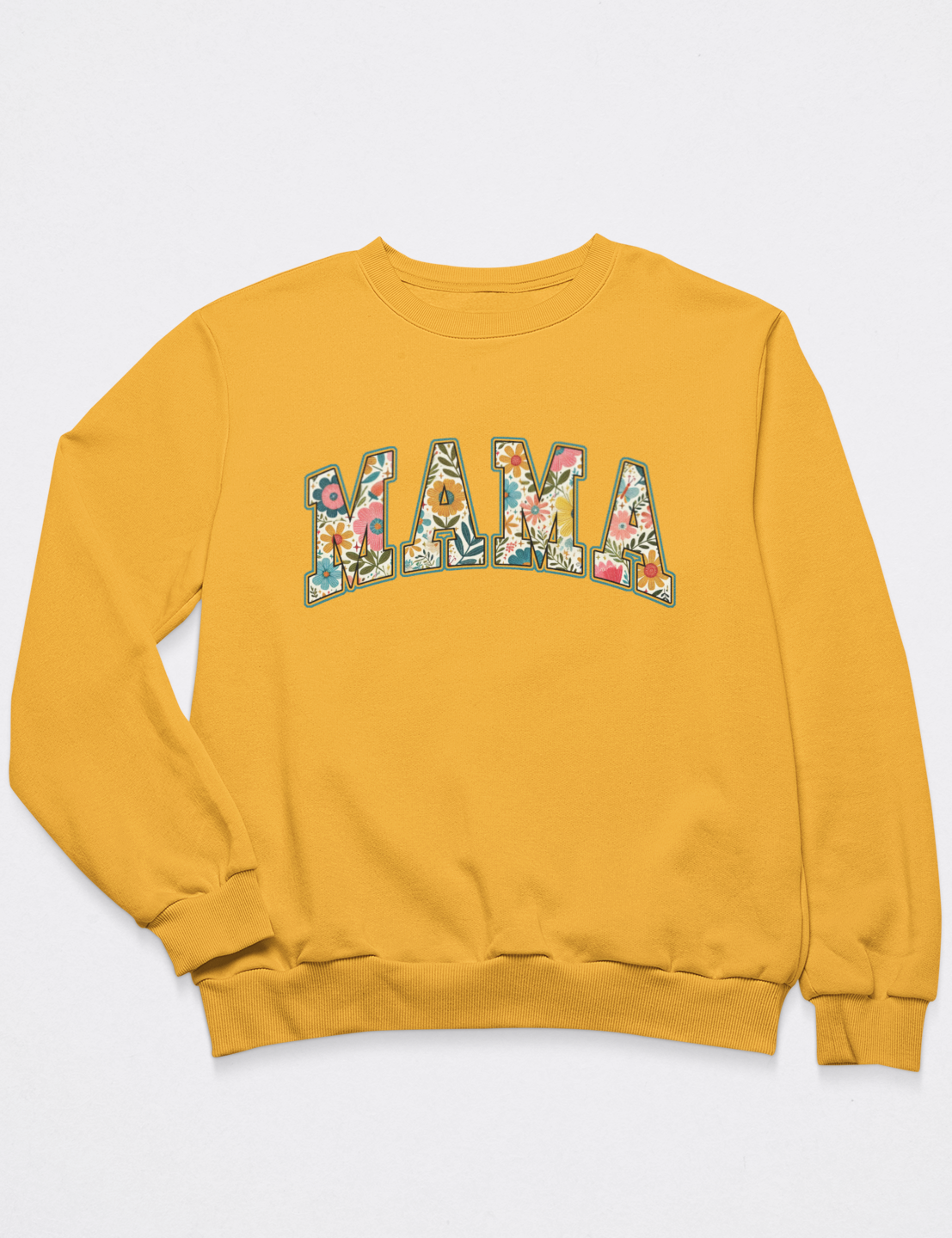 Mama with Colorful Floral Pattern - DTF Transfer