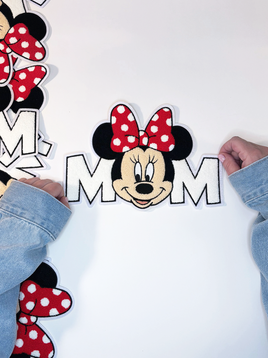 Minnie MOM - Chenille Patch with Embroidery Details
