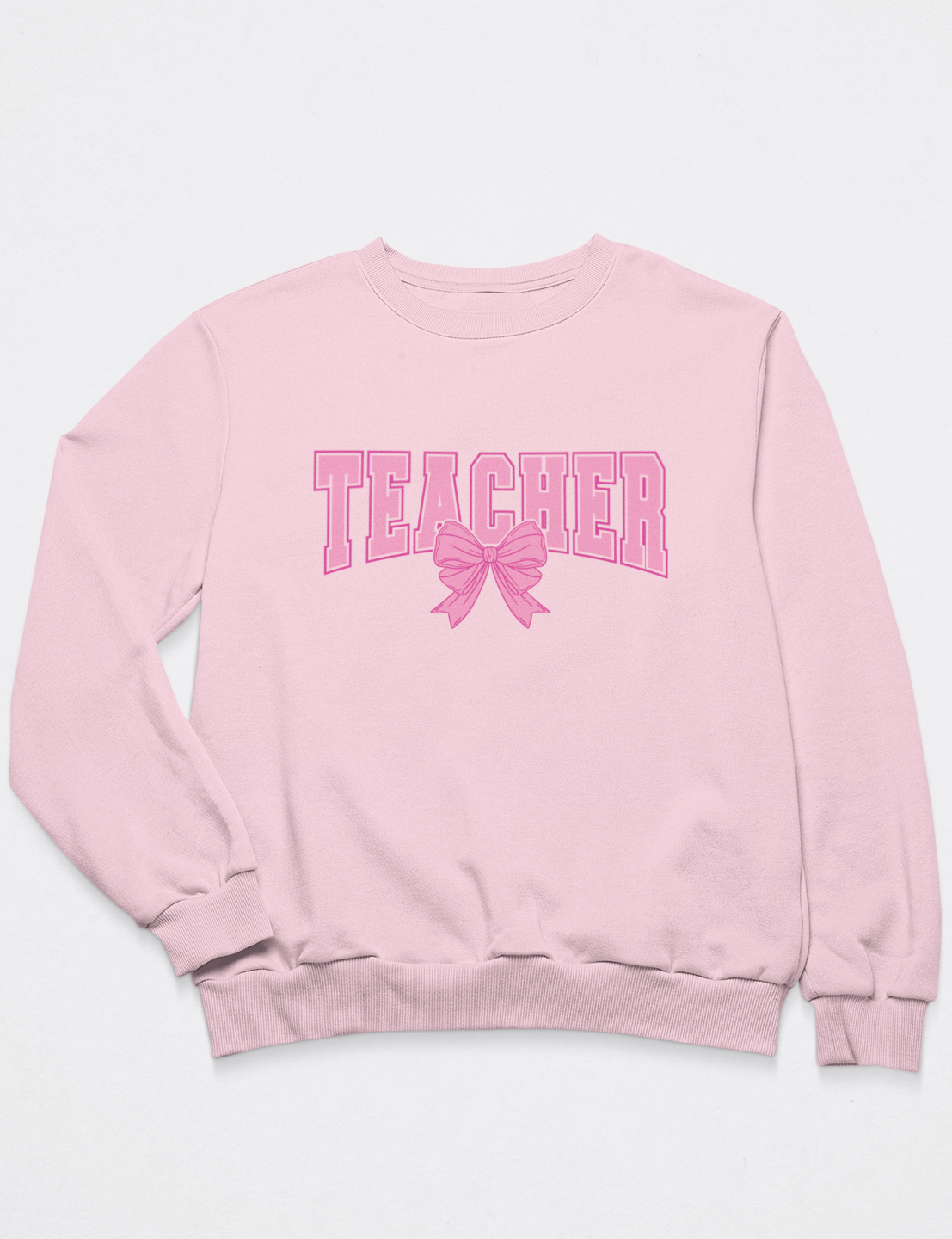 Teacher & Bow in Pink - DTF Transfer