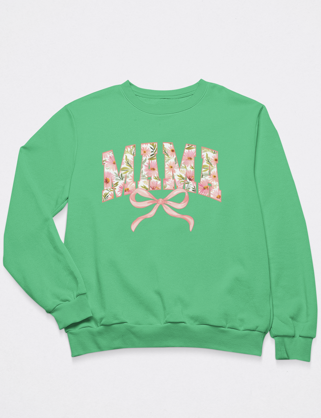 Tropical Floral Mama with Bow - DTF Transfer