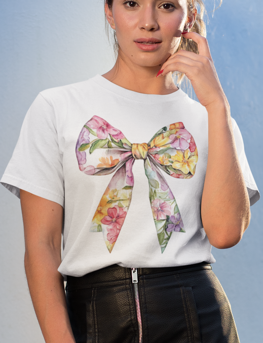 Watercolor Floral Bow - DTF Transfer
