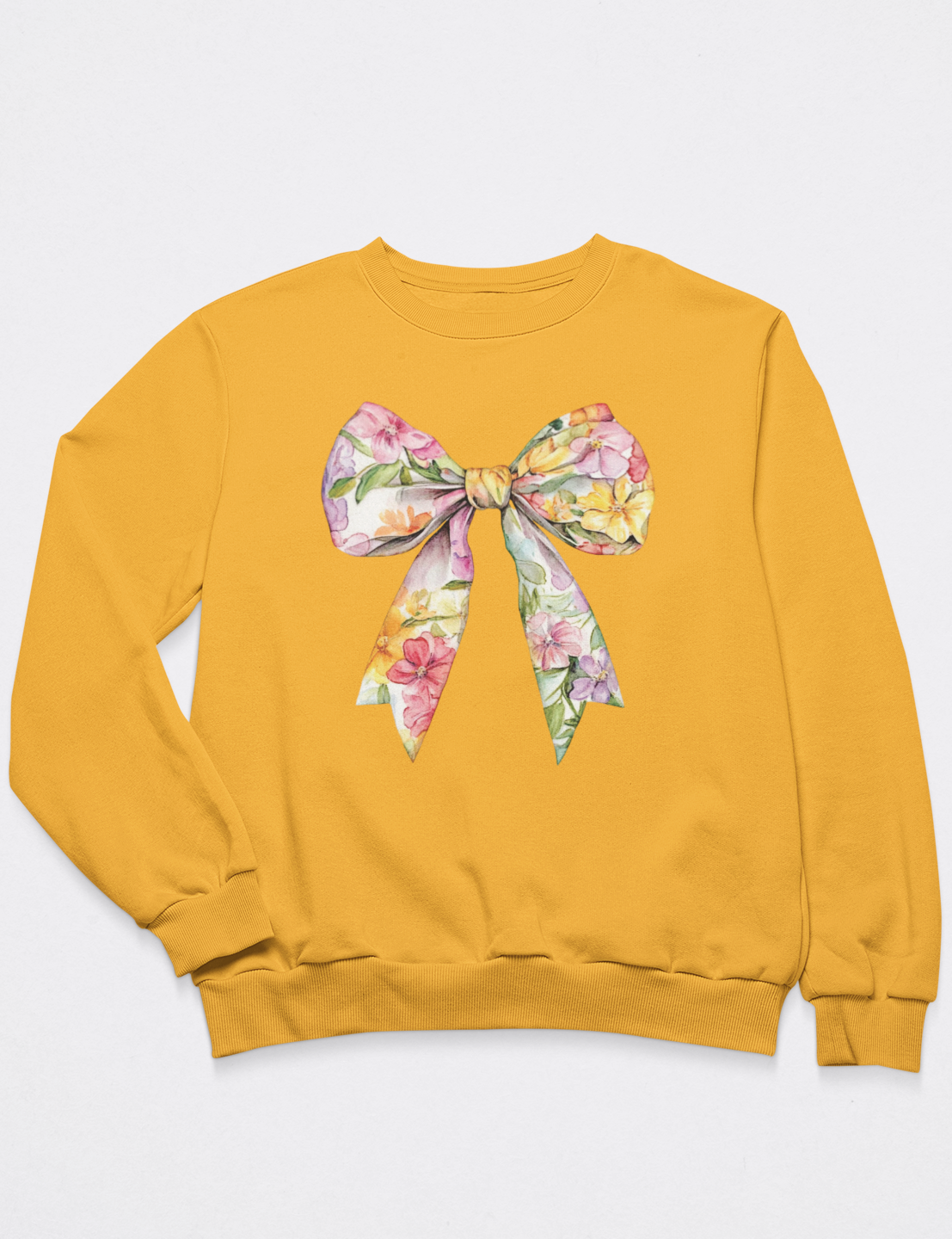 Watercolor Floral Bow - DTF Transfer