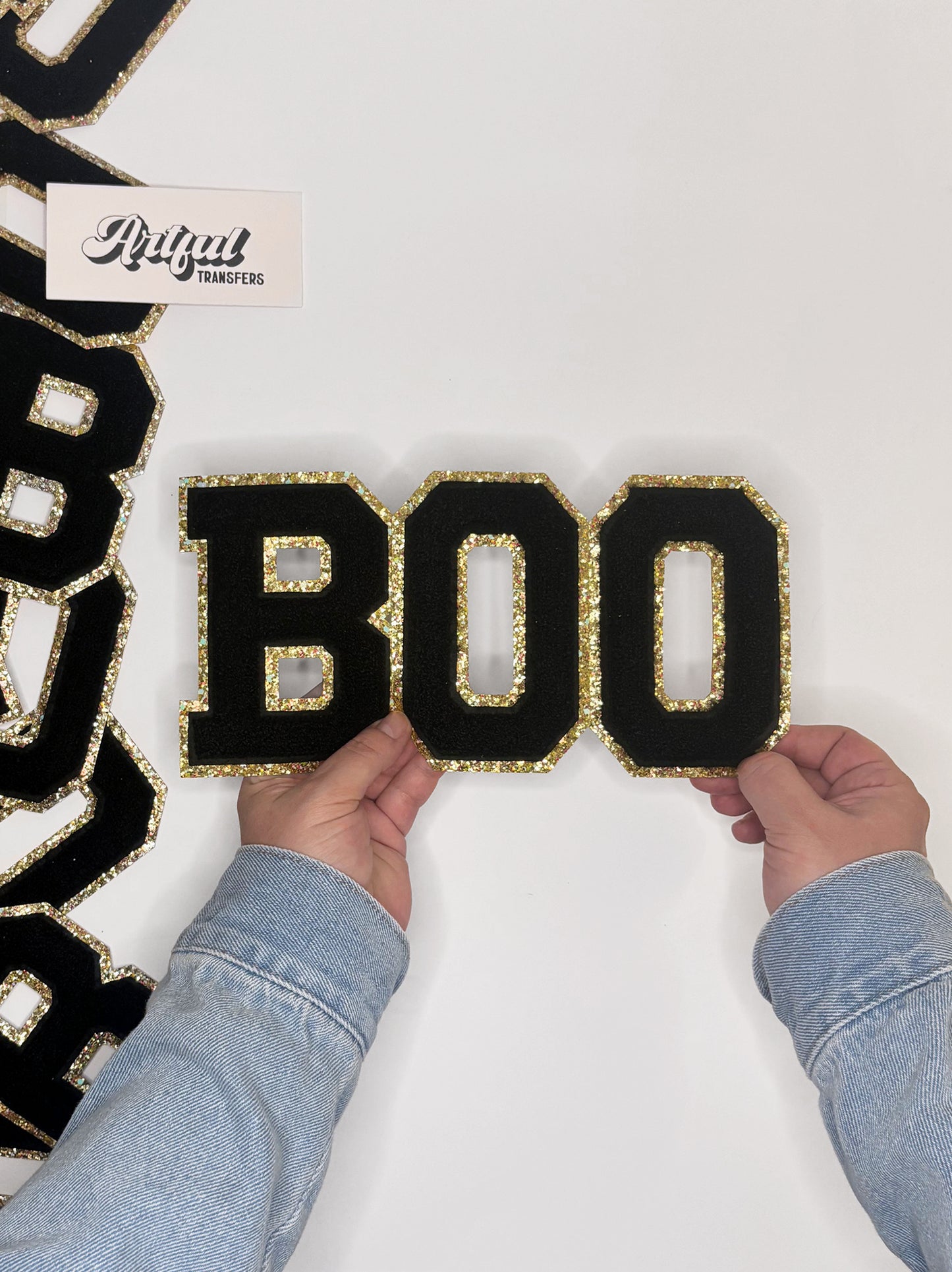 Boo 5" Letters 3 Piece Set - Chenille Letters