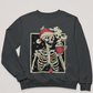 Christmas Skeleton with Coffee - DTF Transfer