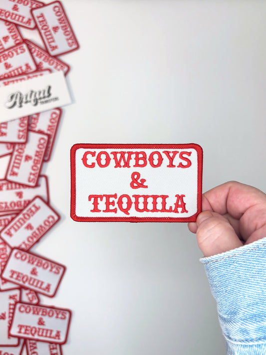 Cowboys & Tequila - Iron-on Patch