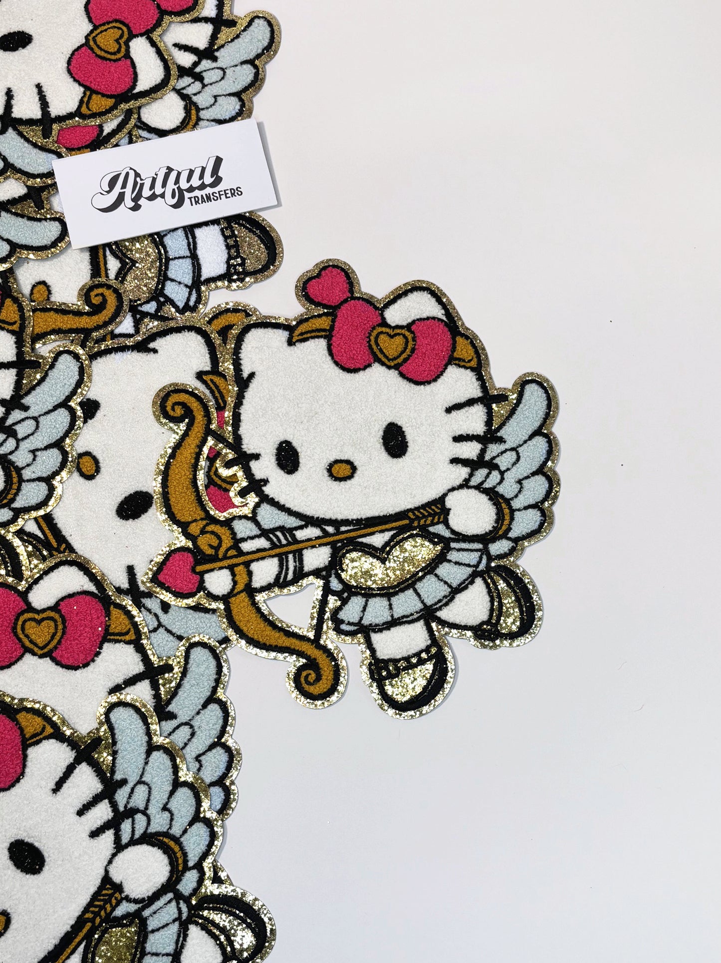 Hello Kitty Cupid - Chenille Patch with Glitter Details