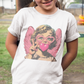 Cupid with Heart-Shaped Bubblegum - Youth Size - DTF Transfer