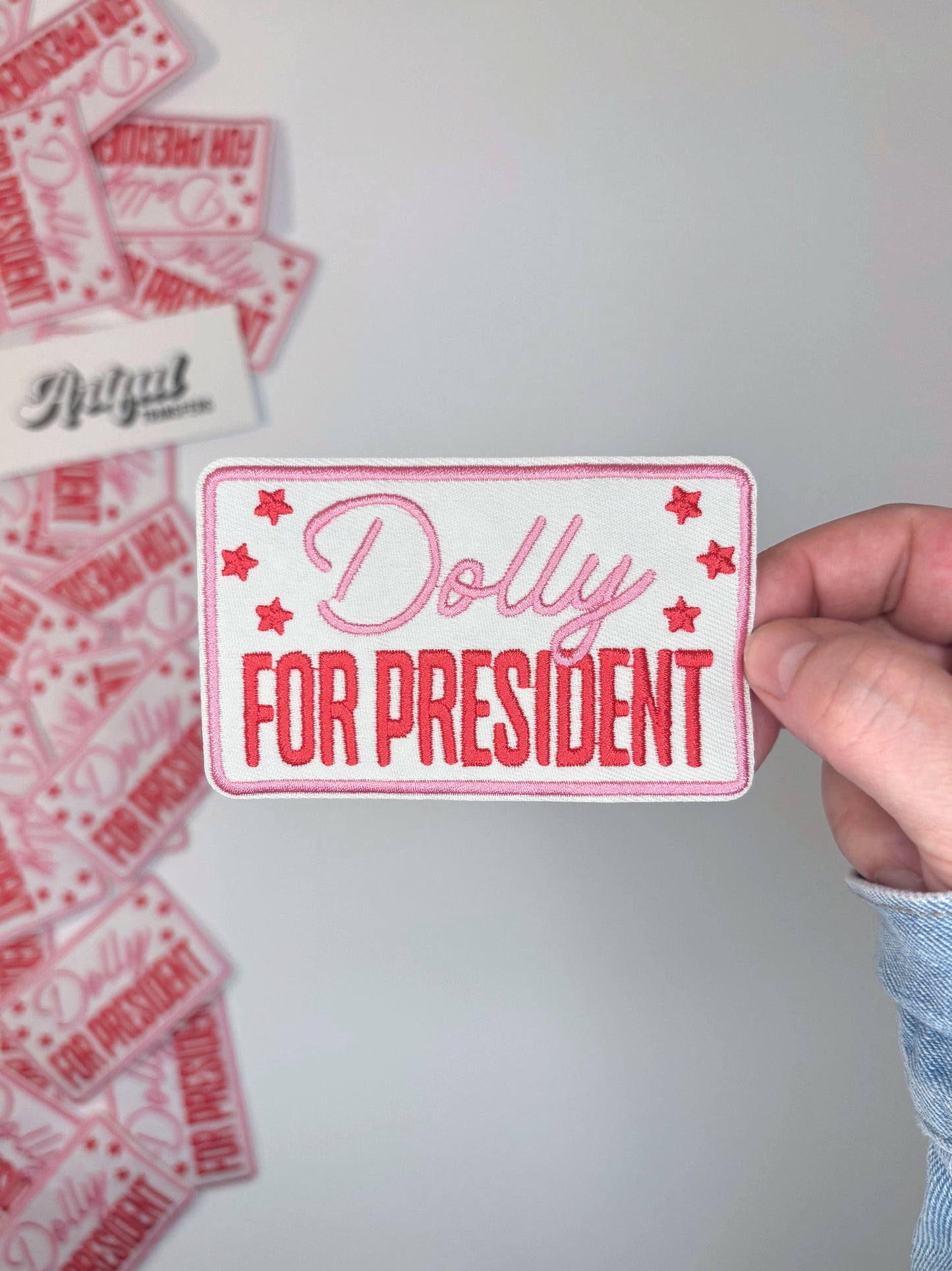 Dolly for President - Iron-on Patch