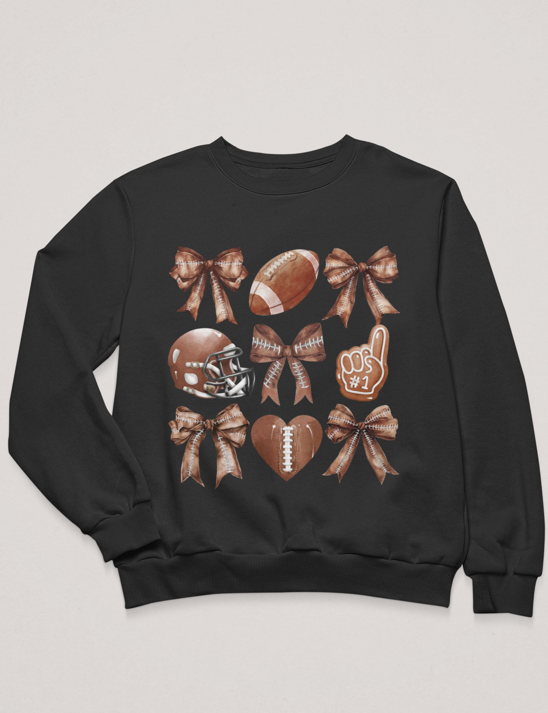 Football Iconography with Bows - DTF Transfer