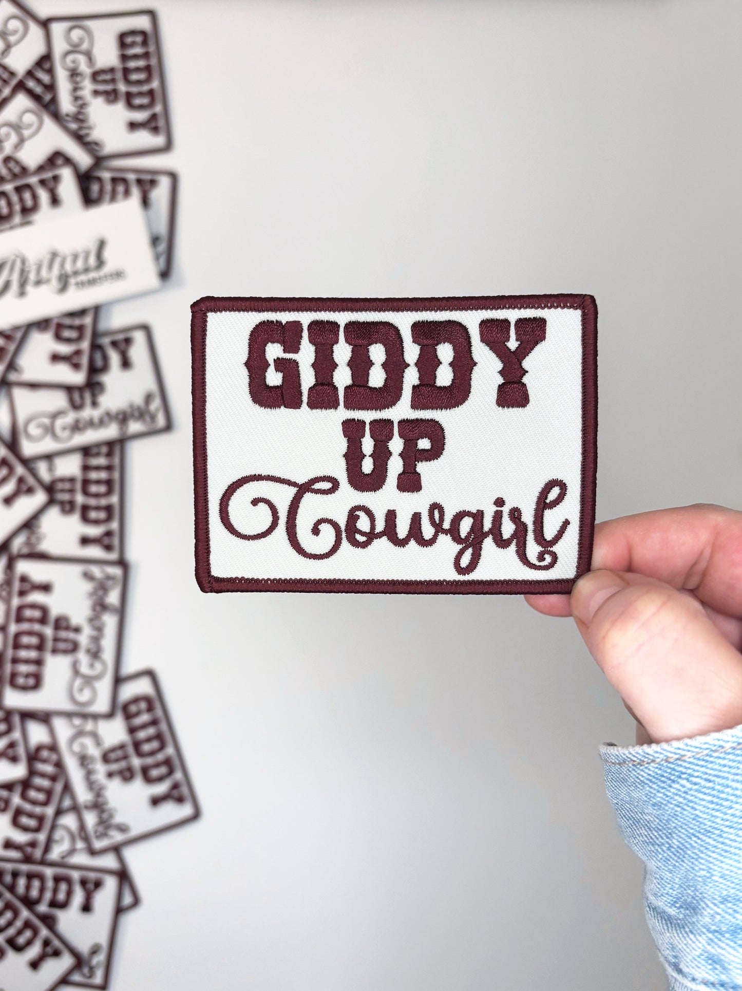 Giddy Up Cowgirl - Iron-on Patch