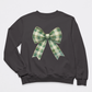 Green Plaid Bow - DTF Transfer