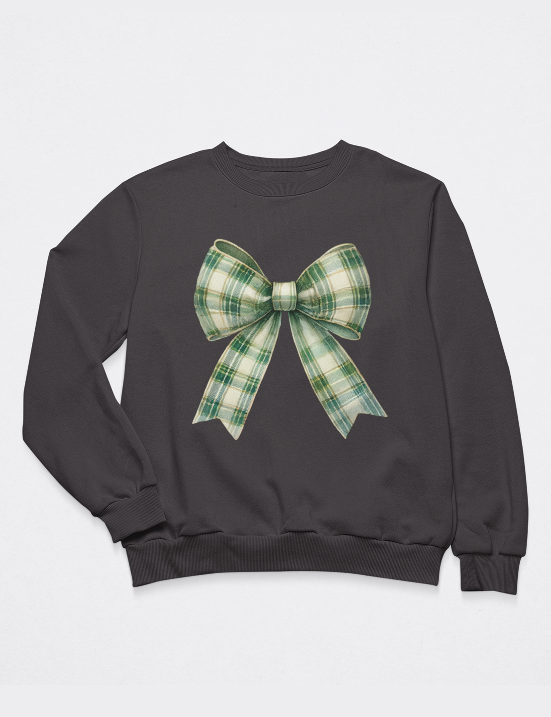 Green Plaid Bow - DTF Transfer