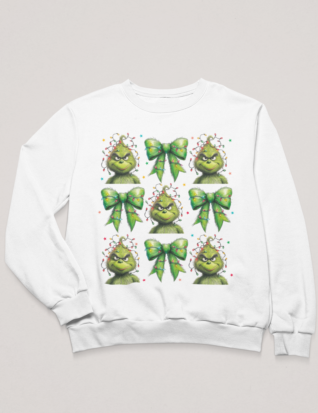 The Grinch with Bows - DTF Transfer