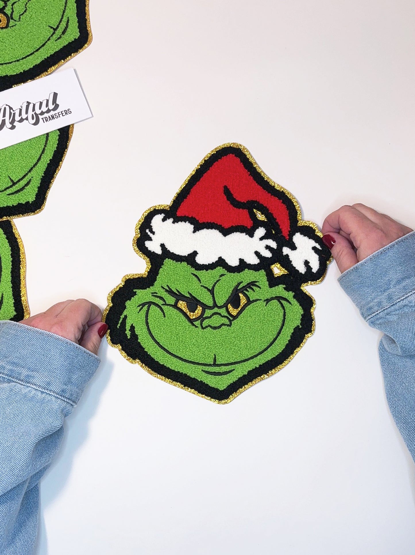 The Grinch Face - Chenille Patch