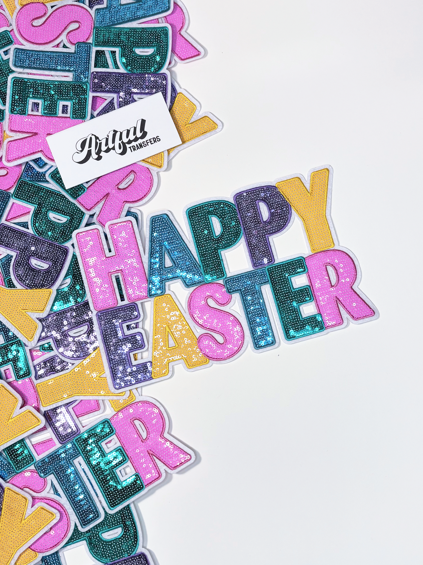 Happy Easter - Sequins Patch