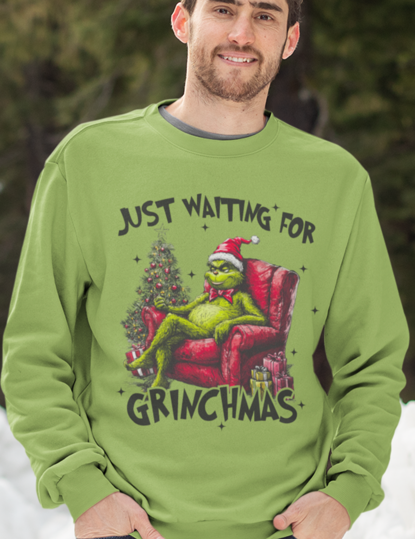 Just Waiting for Grinchmas - DTF Transfer