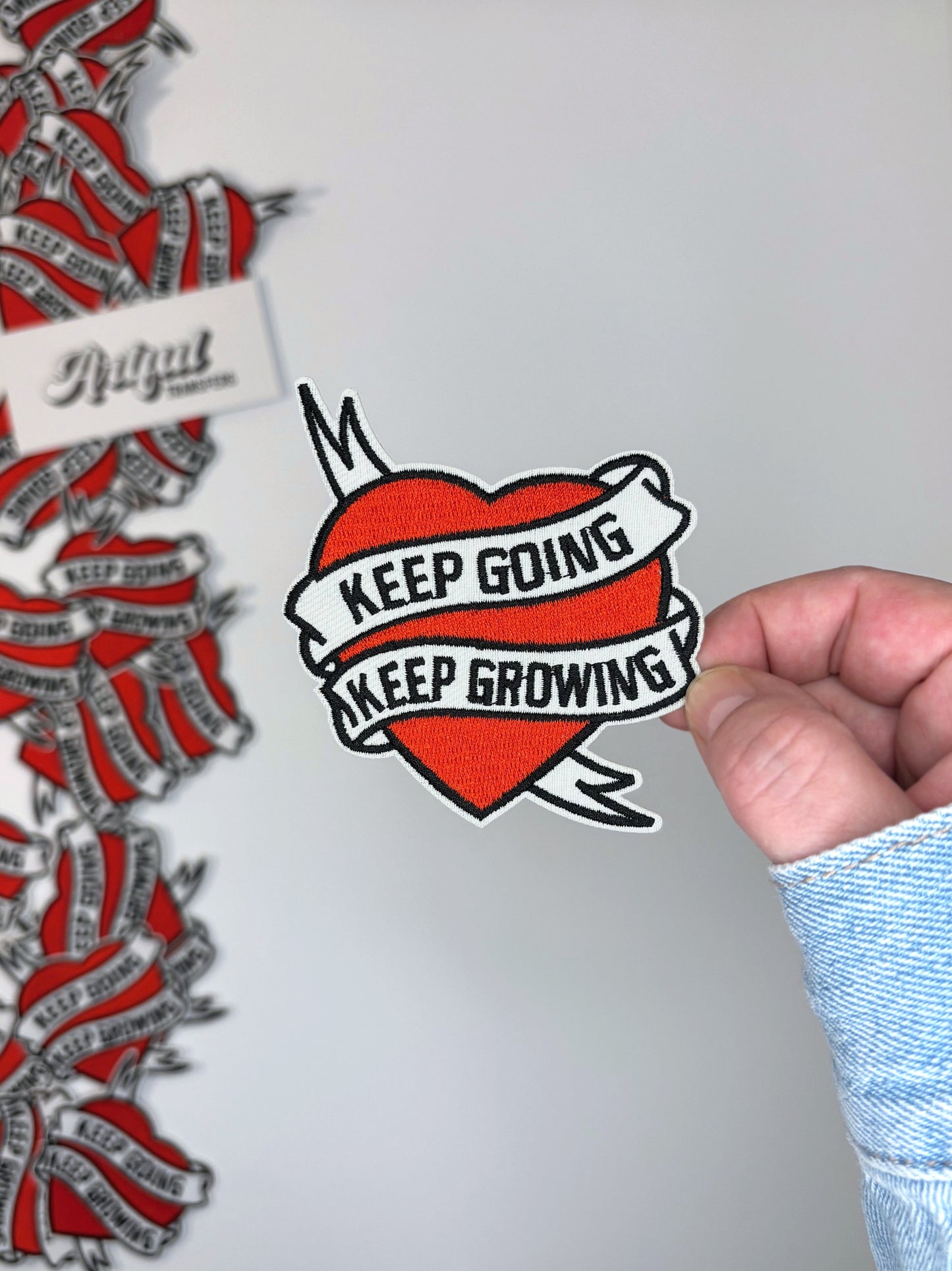 Keep Going Keep Growing - Iron-on Patch