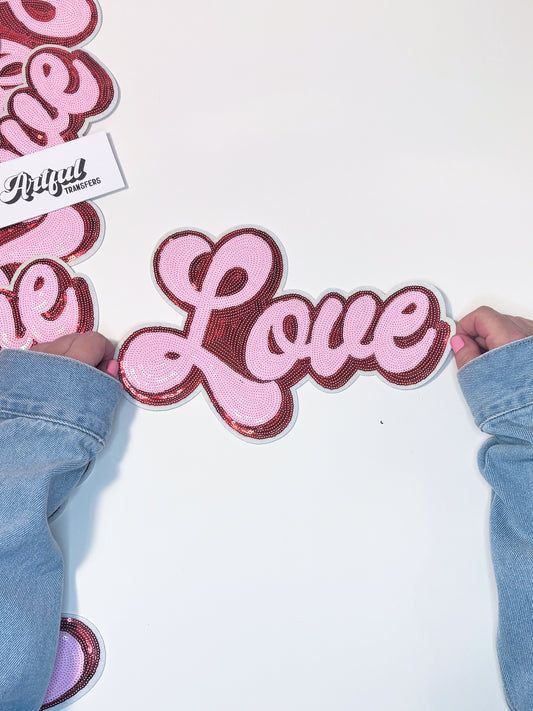 Love - Sequins Patch