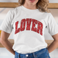 Lover in Faux Heart-Shaped Sequins - DTF Transfer