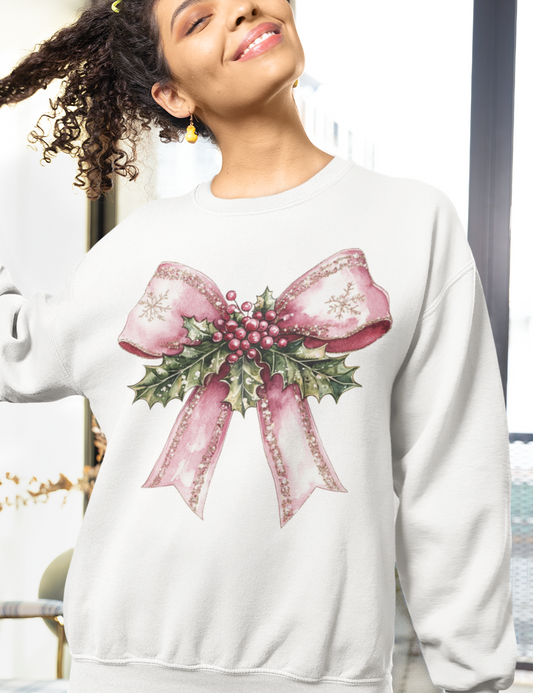 Pink Festive Bow - DTF Transfer