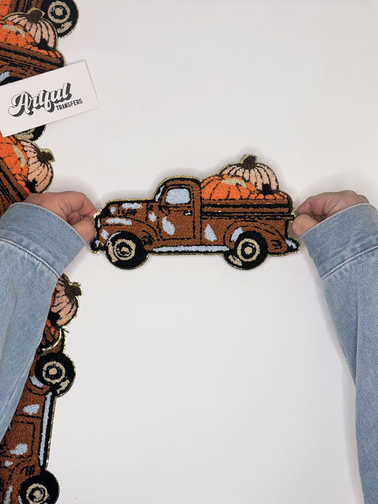 Pumpkin Truck - Chenille Patch