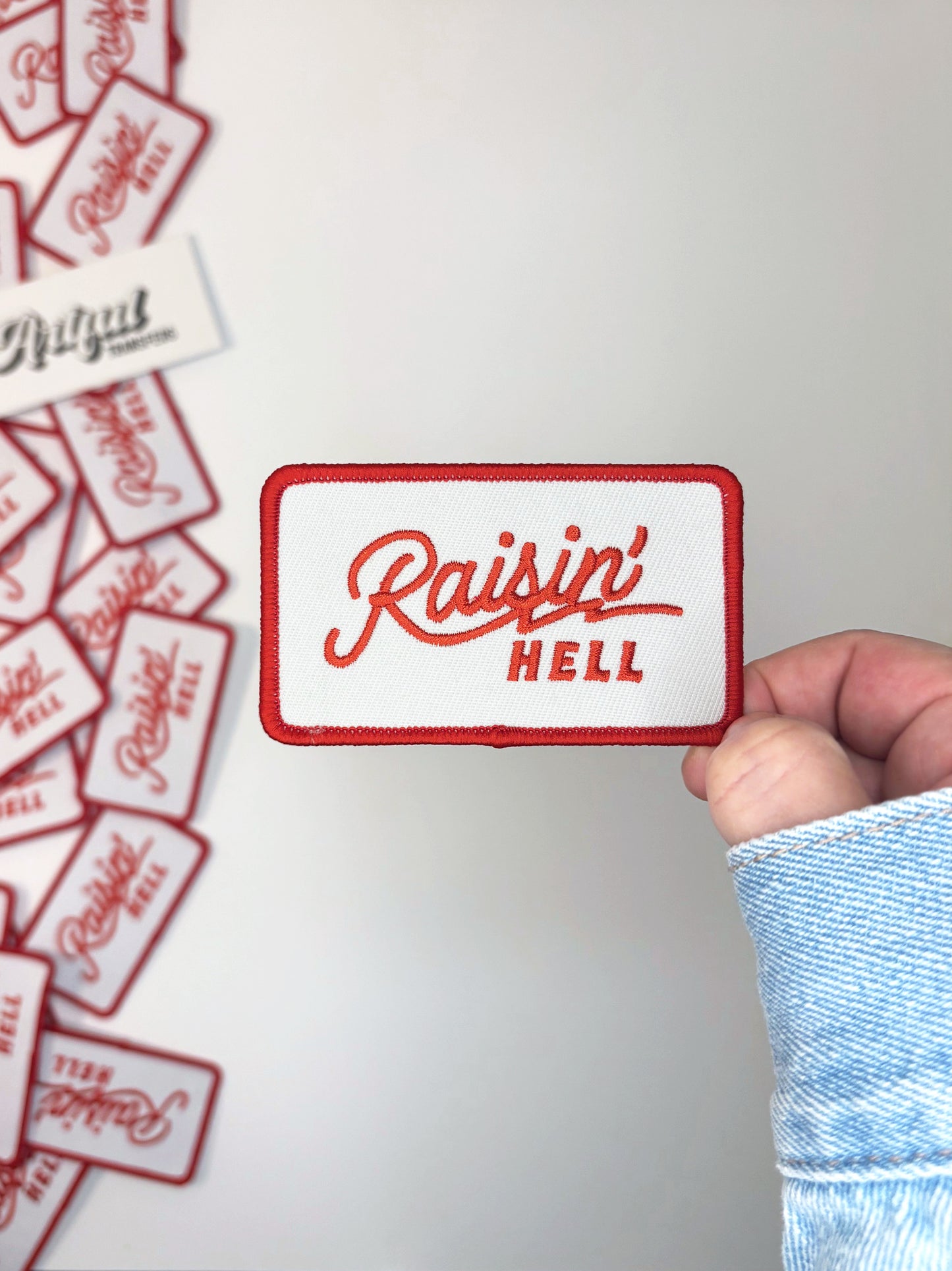 Raisin' Hell - Iron-on Patch