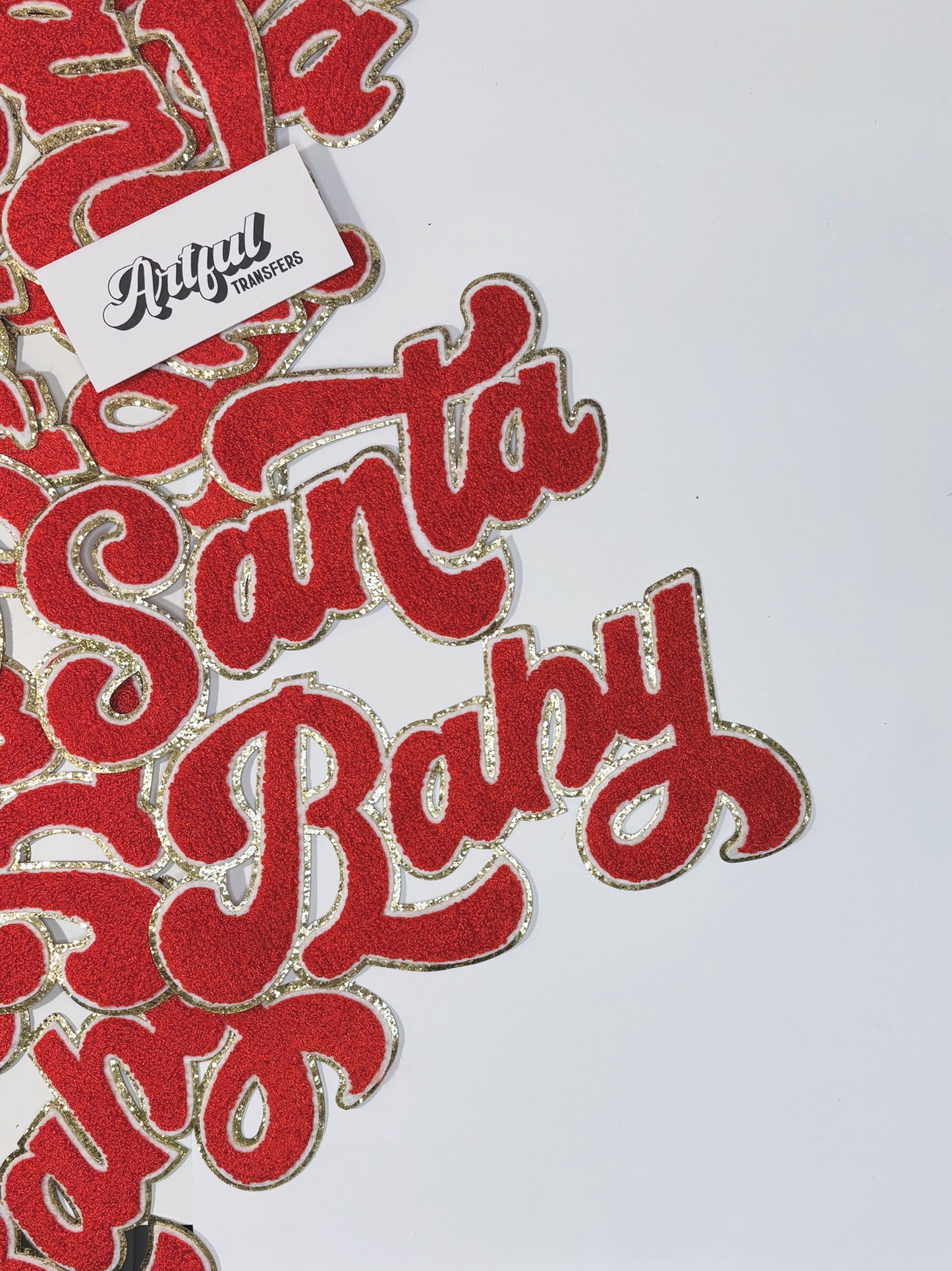 Santa Baby in Red - Chenille Patch