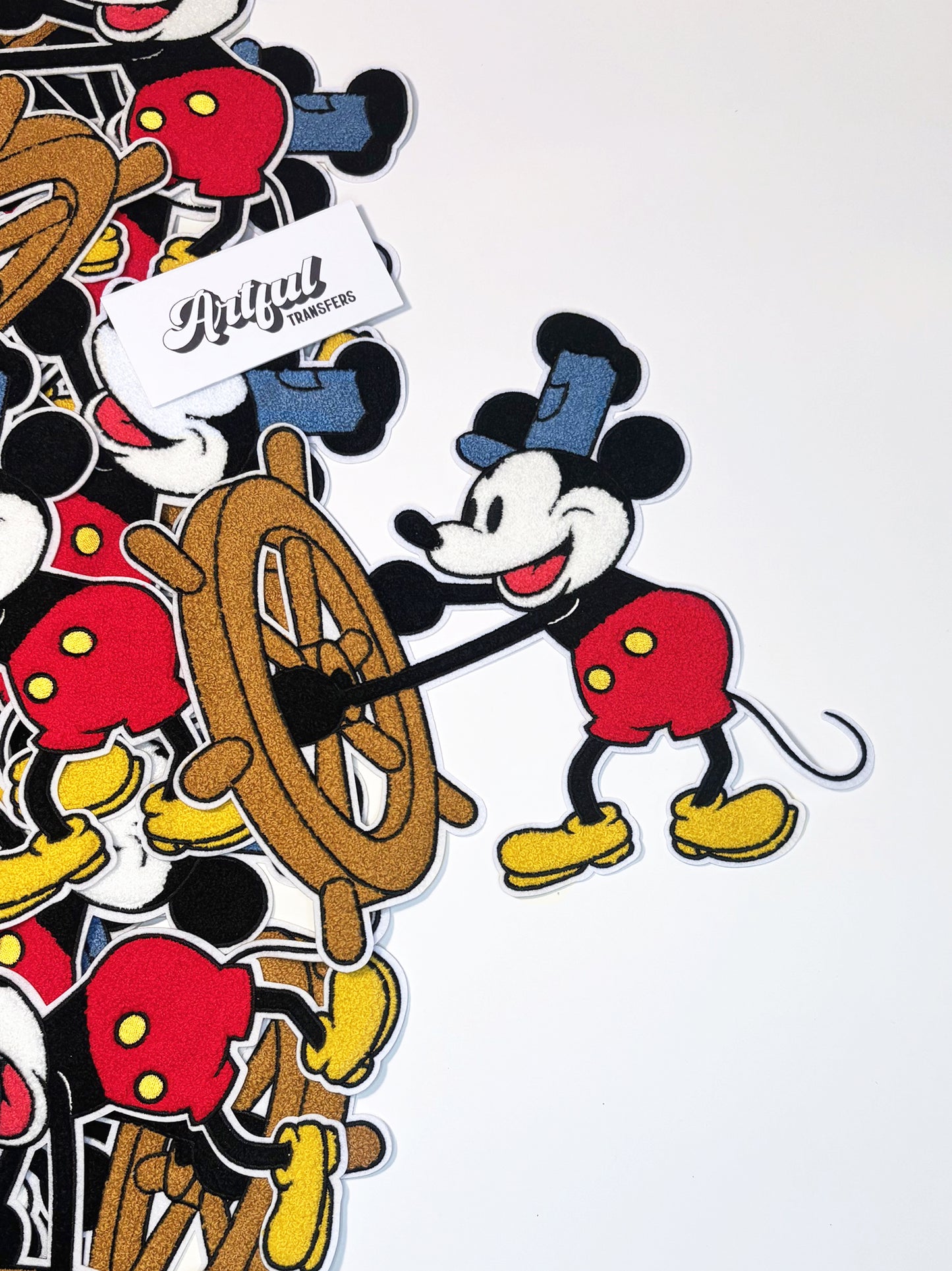 Steamboat Willie - Chenille Patch with Embroidery Details