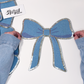 The Blue Bow - Chenille Patch