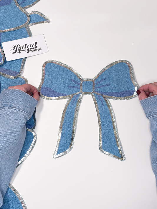 The Blue Bow - Chenille Patch