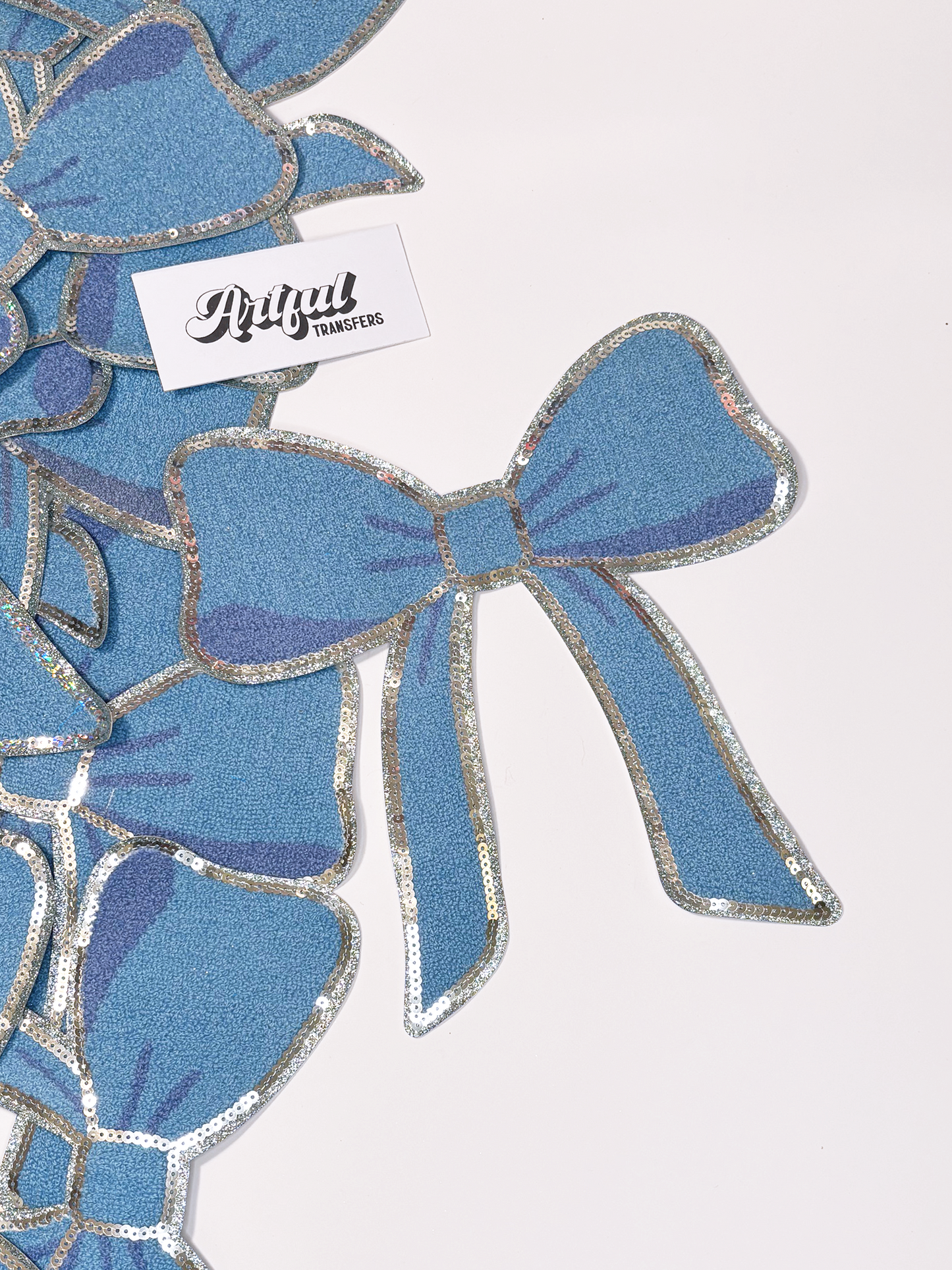 The Blue Bow - Chenille Patch