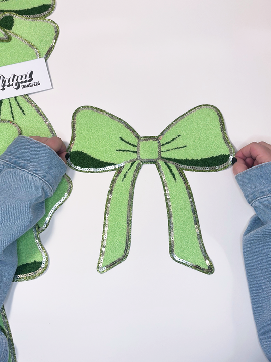 The Green Bow - Chenille Patch