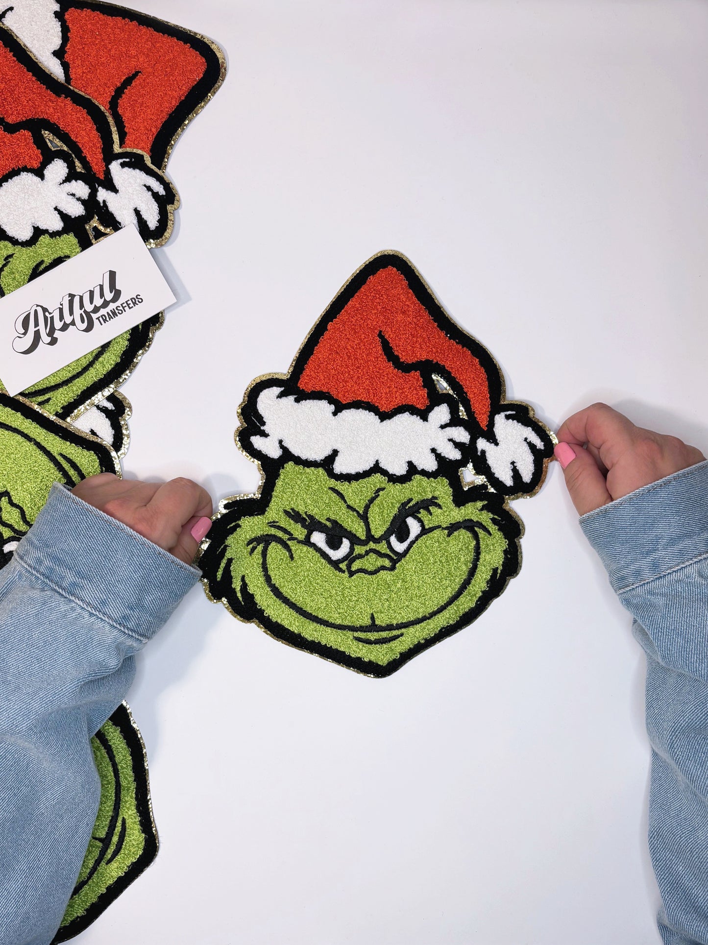 The Grinch Face - Chenille Patch