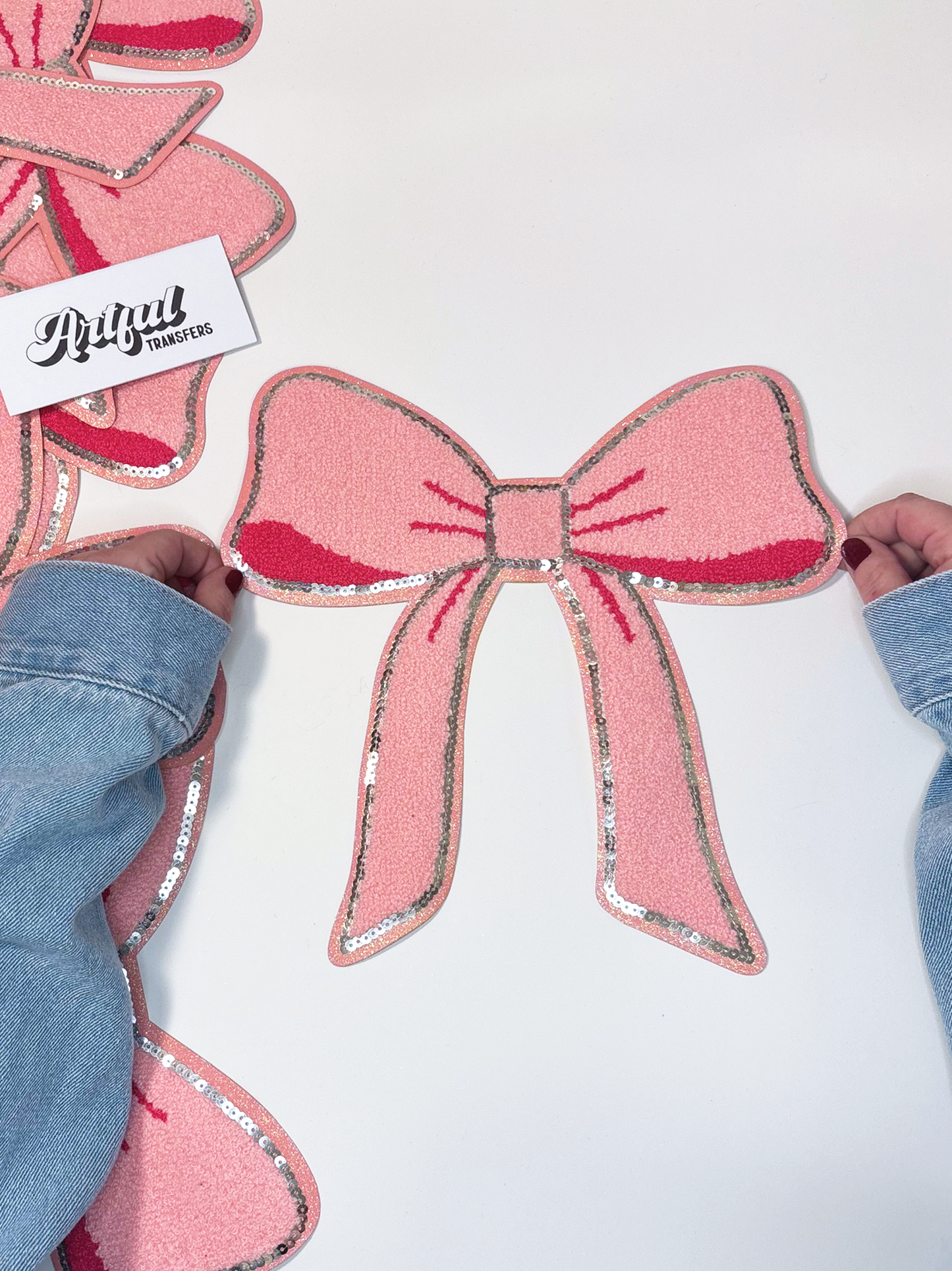 The Pink Bow - Chenille Patch