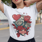 XOXO Graphic Roses Bouquet - DTF Transfer